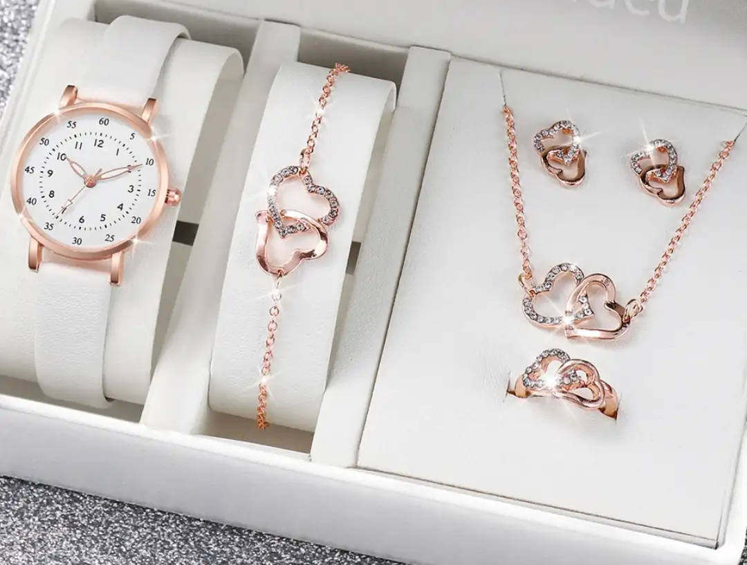 Conjunto reloj y joyeria 