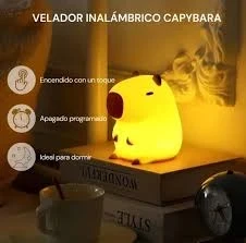 LAMPARA VELADOR DE SILICONA CAPIBARA 2