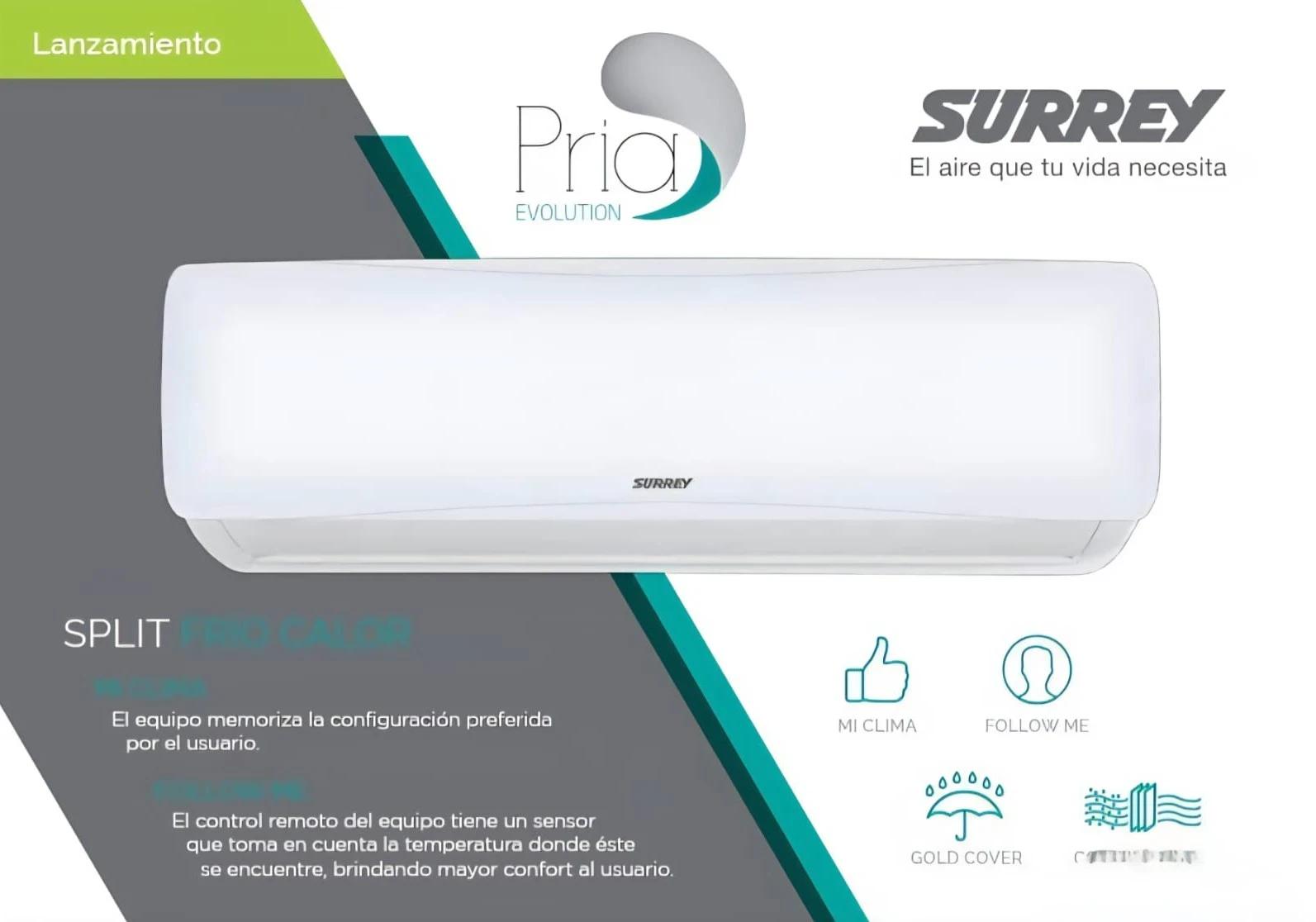 AIRE ACONDICIONADO SURREY 5200W