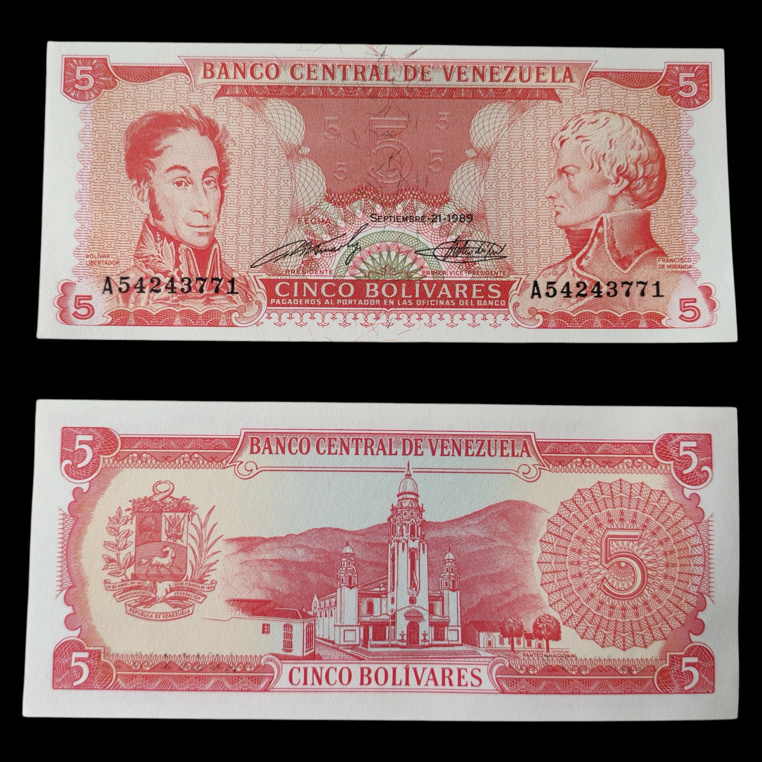° Venezuela 5 Bolívares UNC