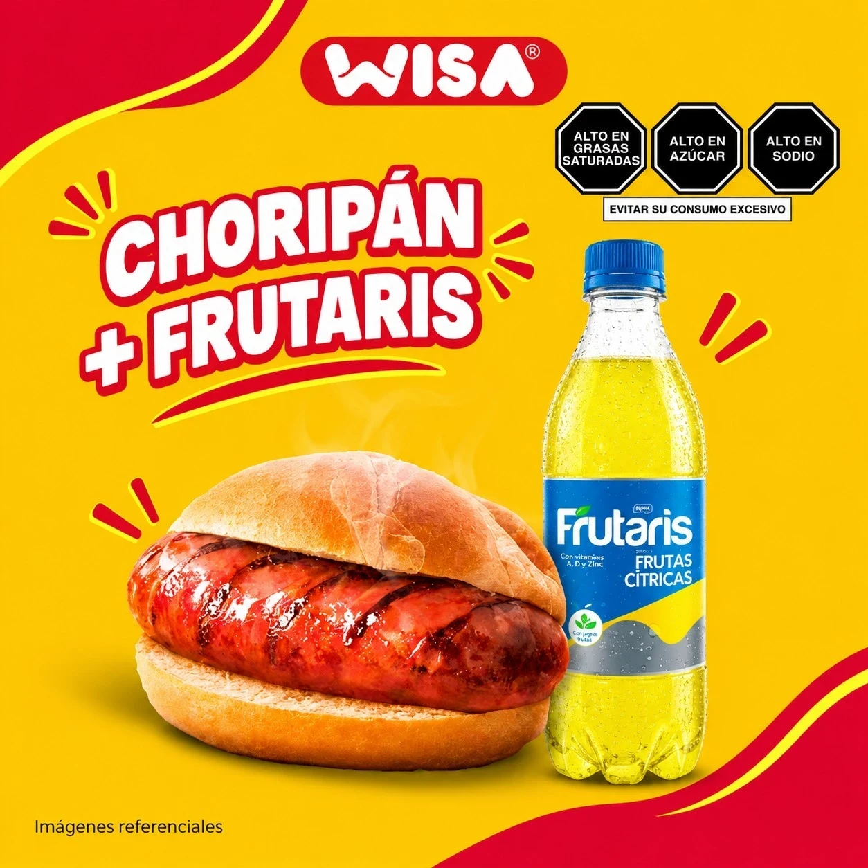 Choripan + Frutaris 355 ML