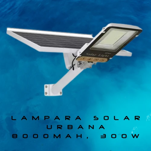 Farolas solares de 8000W, luz de estacionamiento comercial para exterior