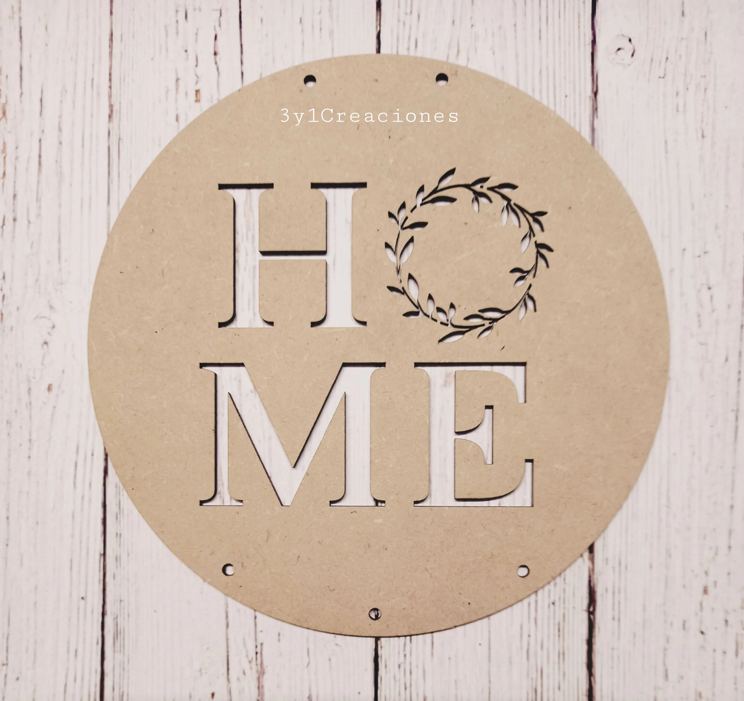 CARTEL CALADO CORONA HOME