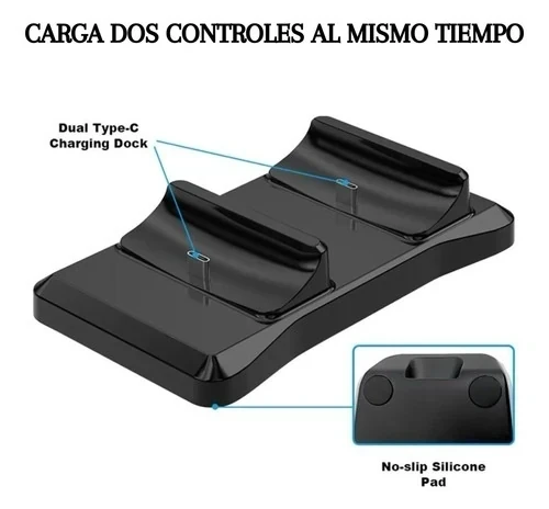 Base De Carga Rápida Joystick Dual Compatible Con Ps5 3