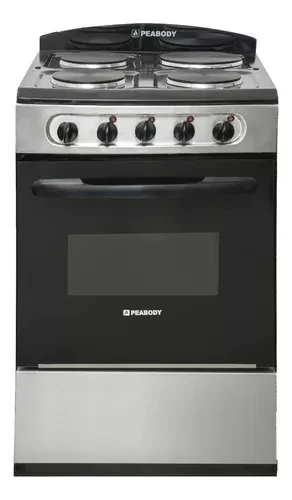Cocina Electrica PEABODY 53 Cm Negra Acero Inox