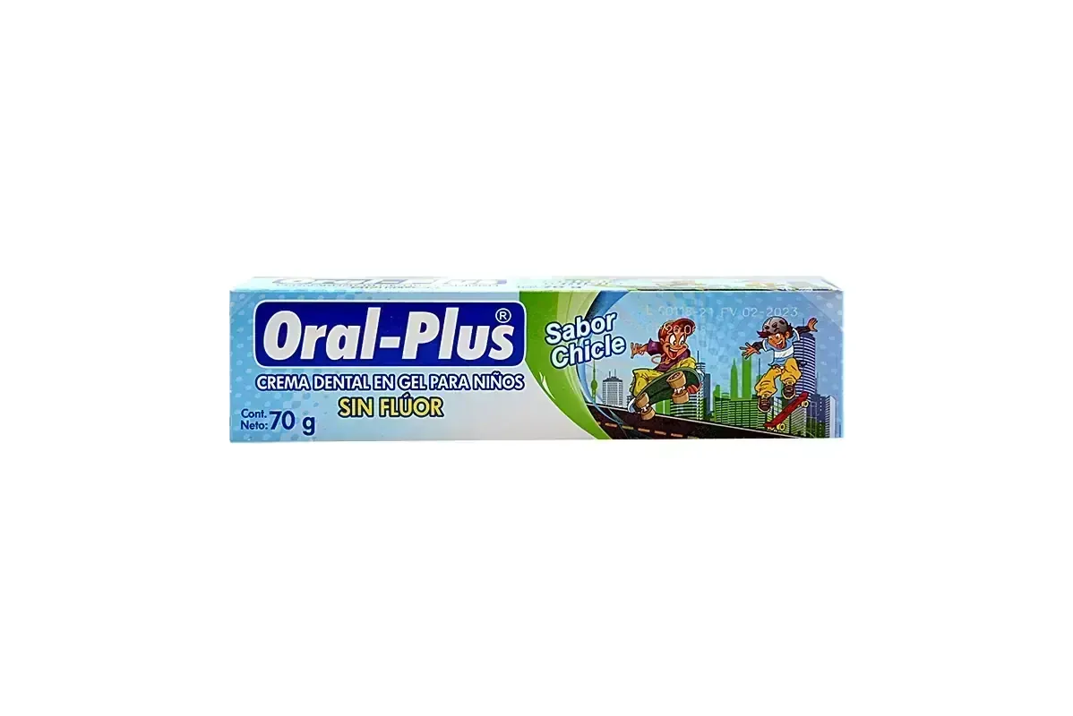 CREMA DENTAL NIÑOS CHICLE SIN FLUOR 70 GR