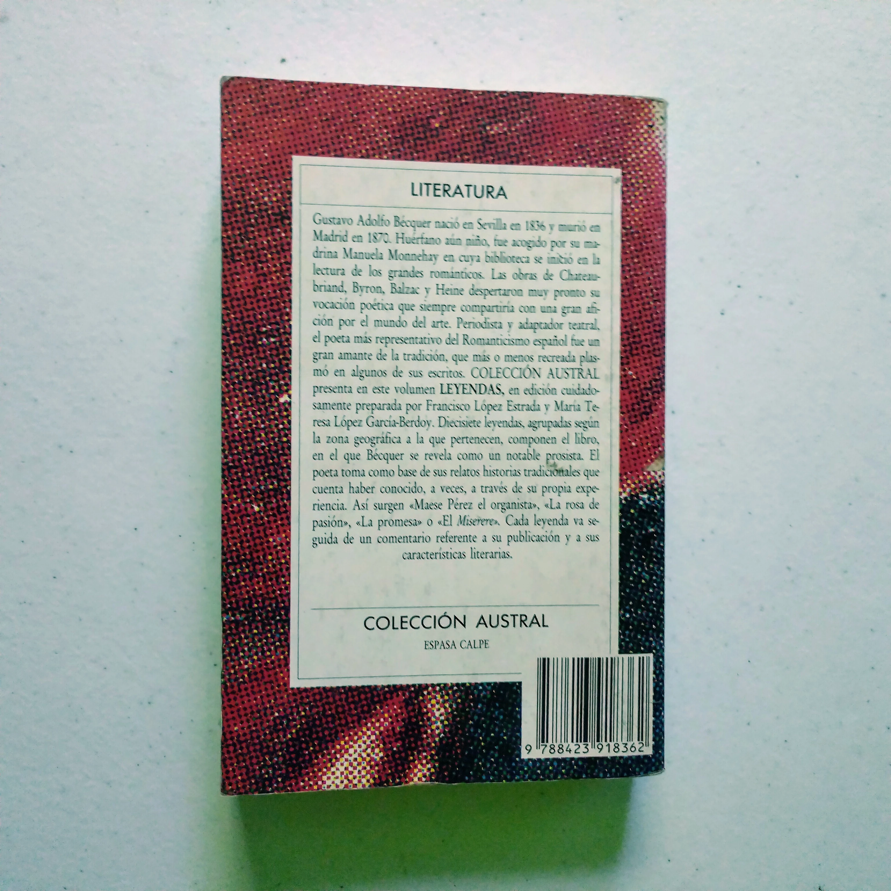 Rimas y leyendas, Gustavo Adolfo Bécquer, usado 2
