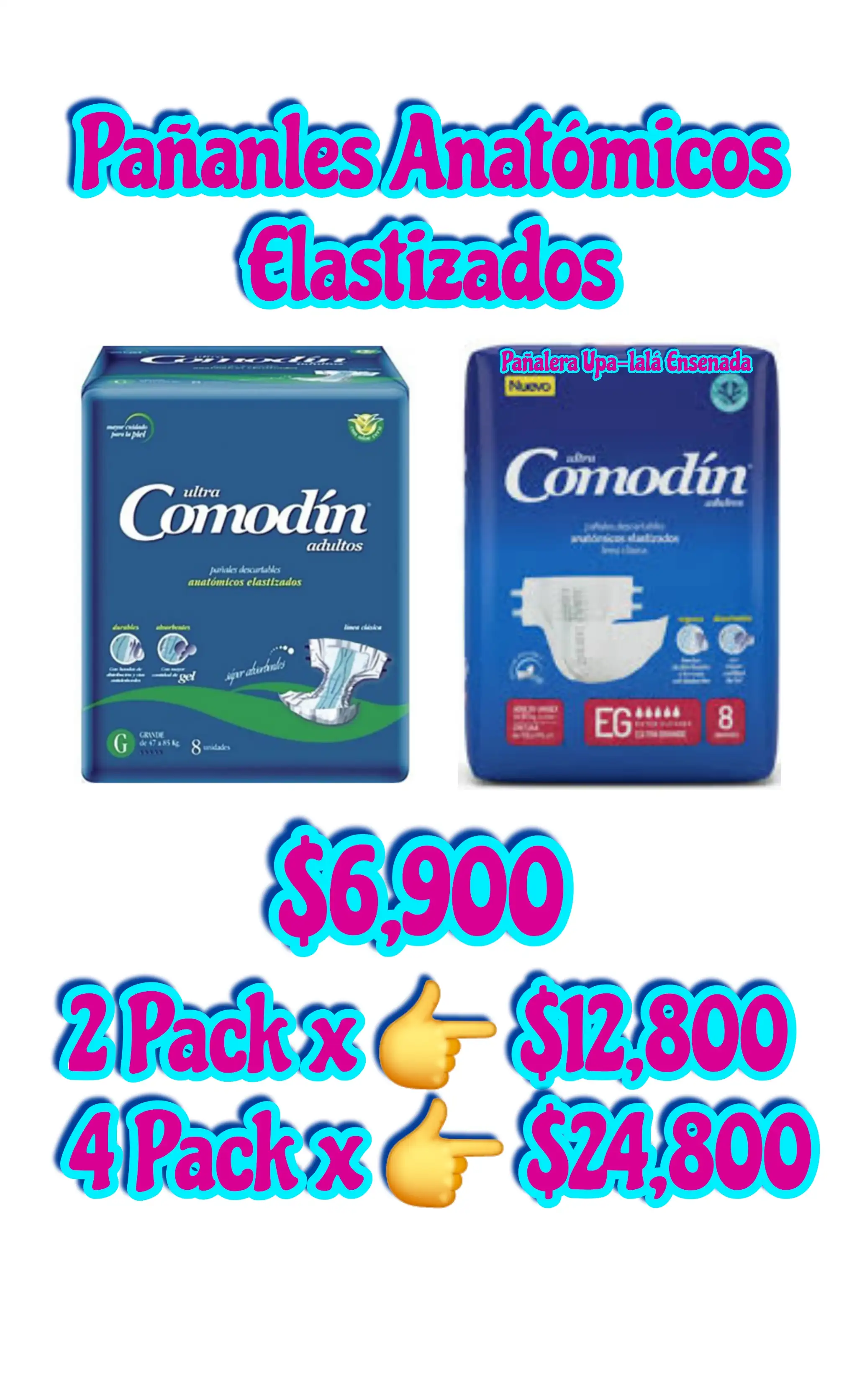 Oferta x 2 Pack P/Adultos 