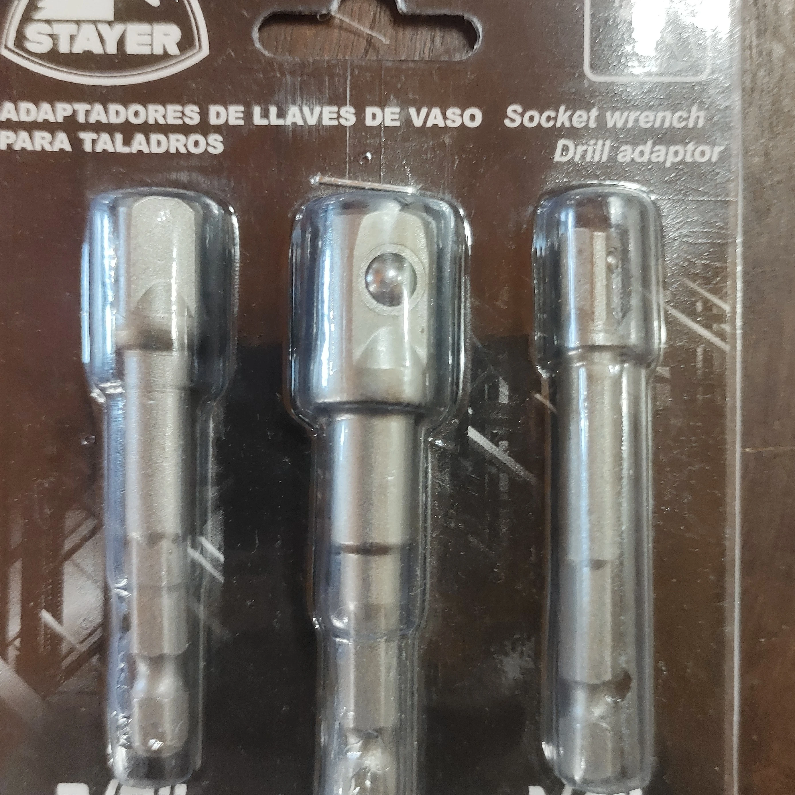ADAPTADORES PARA USAR TUBOS EN  TALADRO 3 ENCASTRES