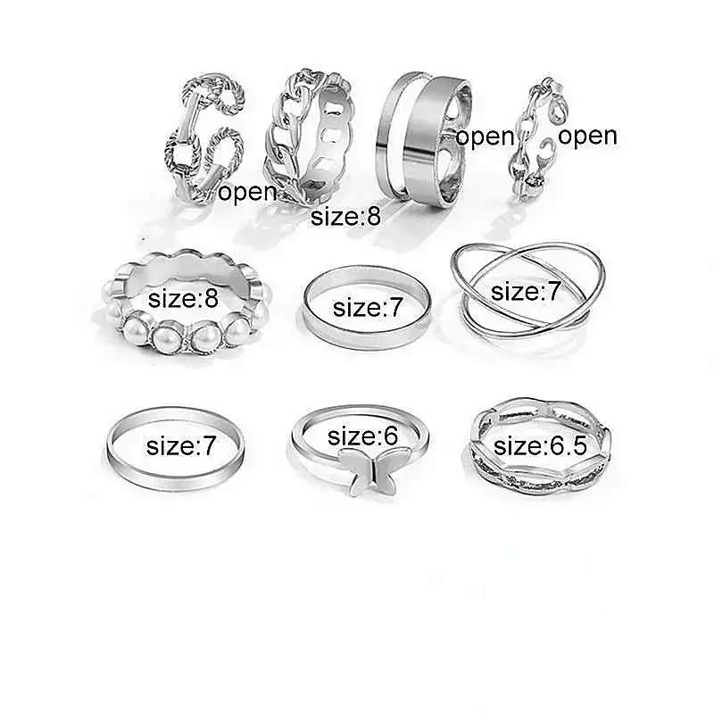 Set x10 Anillos Blenda REF: D22 4