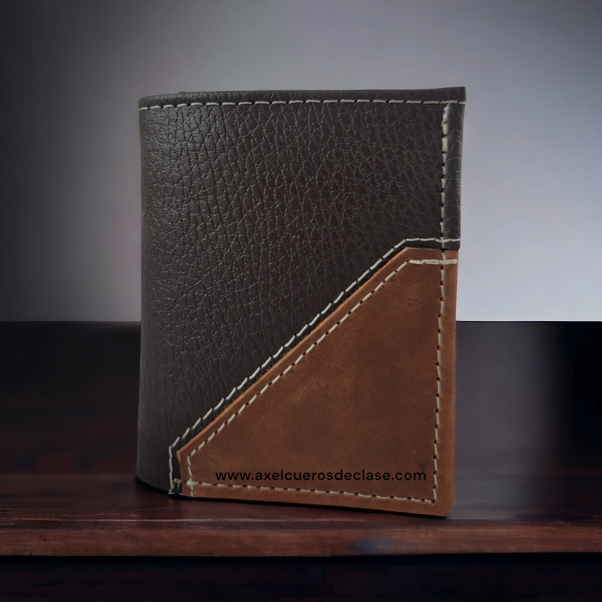 Billetera trifolio cafe croskik combinada  4