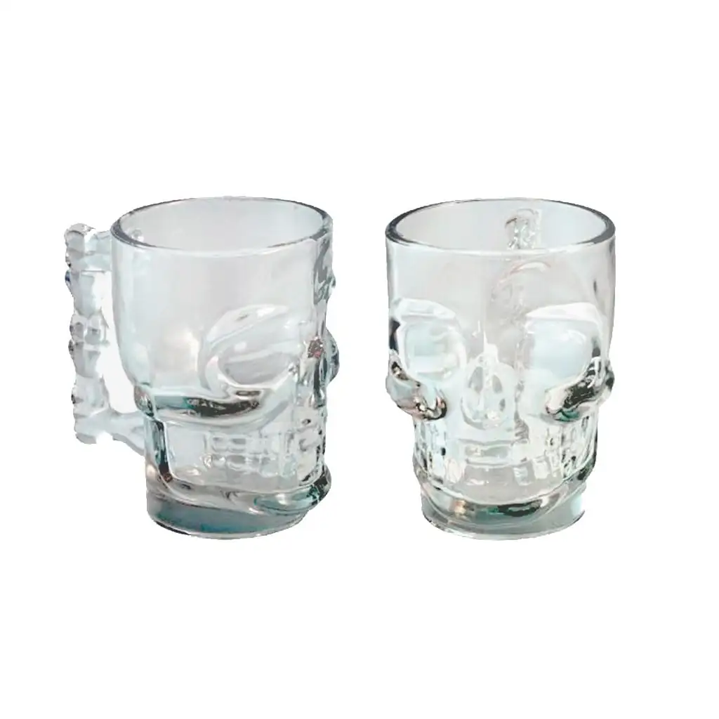 Tazas de vidrio diseño calaveras  4