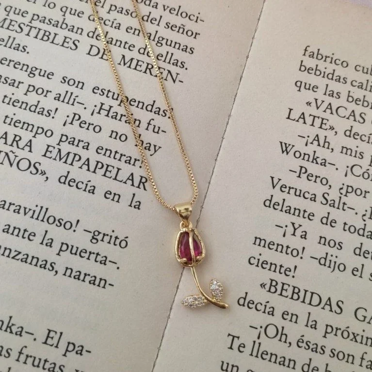 CADENA TULIPAN FUCSIA 2