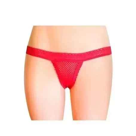 Colaless de Red con Elástico Roja Fantasía Pasionel