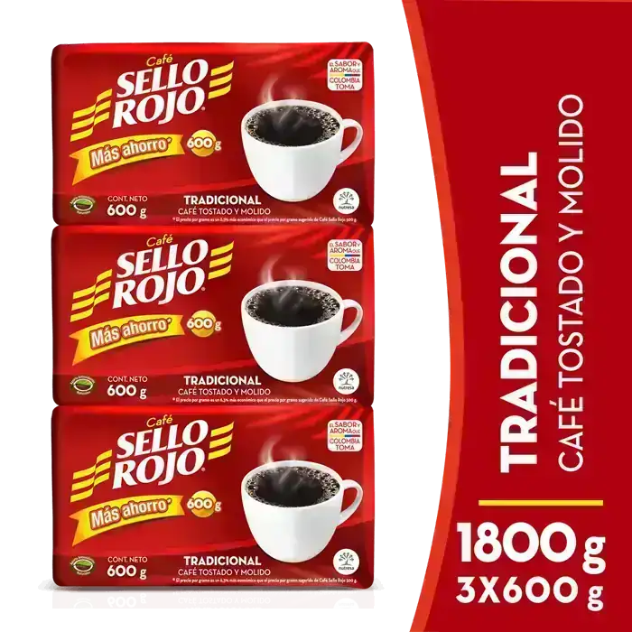 Café Sello Rojo x 600g x 3