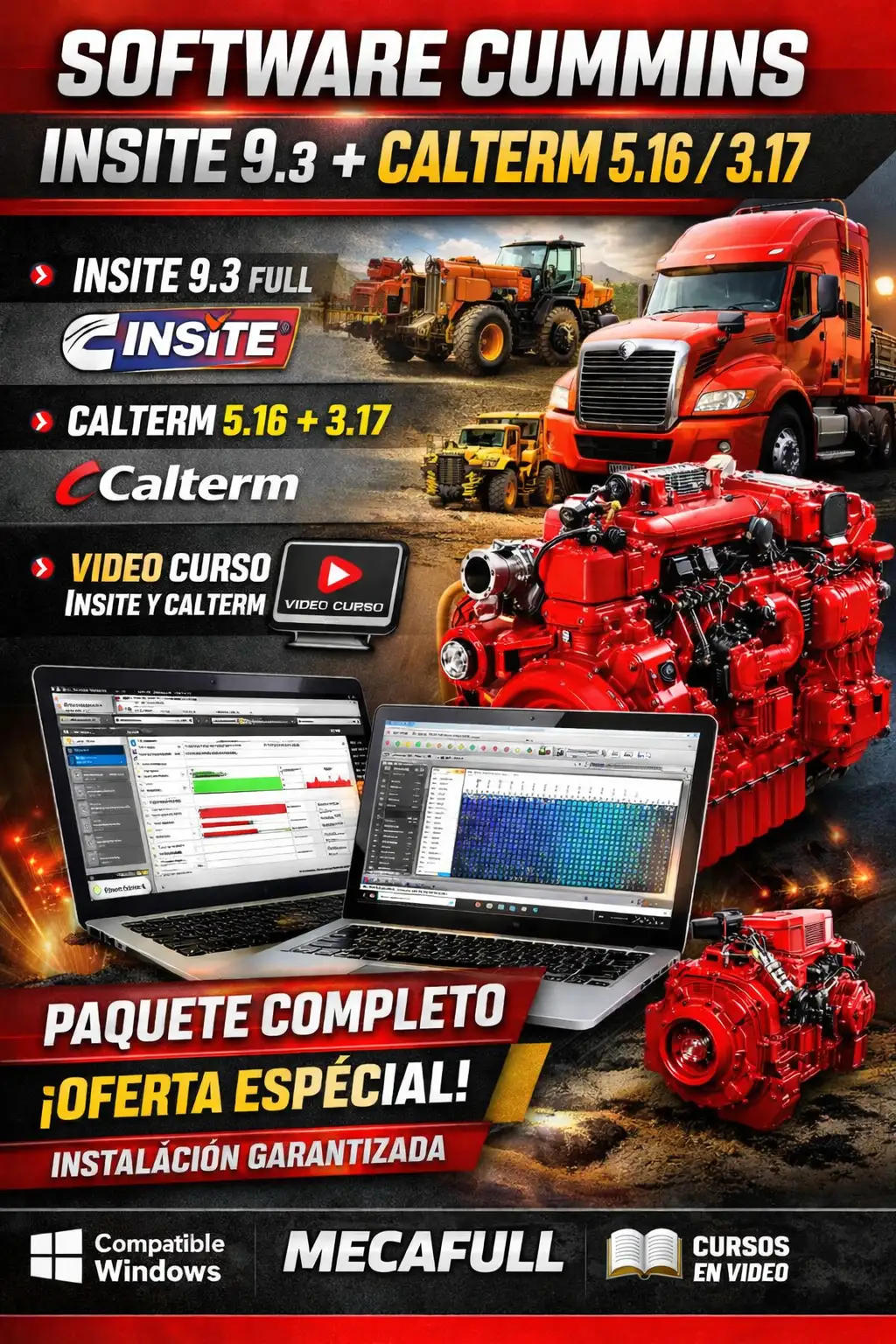 INSITE 9.3 + PACKS CUMMINS 
