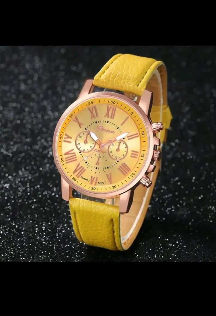 Reloj Geneva diseño clásico 🏛️ / Edición: Carátula Números Romanos 