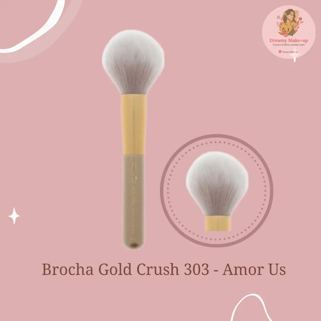 Brocha Gold Crush 303 para polvo - Amor Us