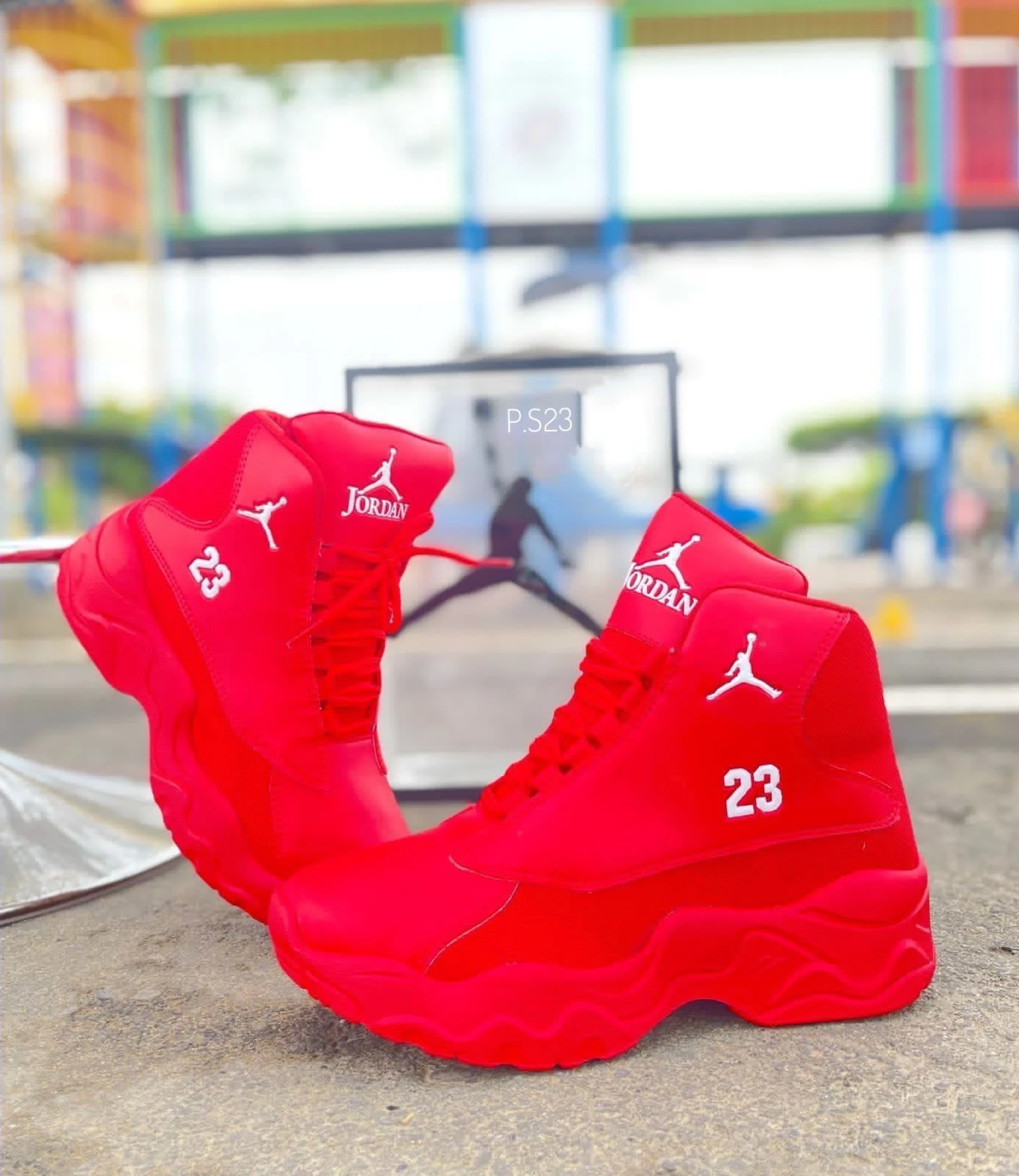 Botas Jordan Rojo Unisex