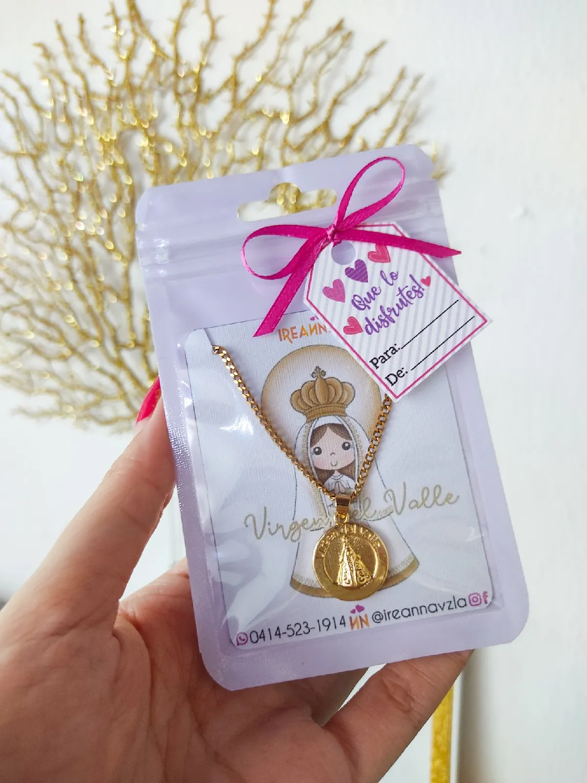 Cadena Virgen del Valle acero  4
