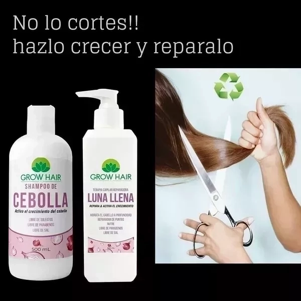 SHAMPOO CEBOLLA + TERAPIA CAPILAR 