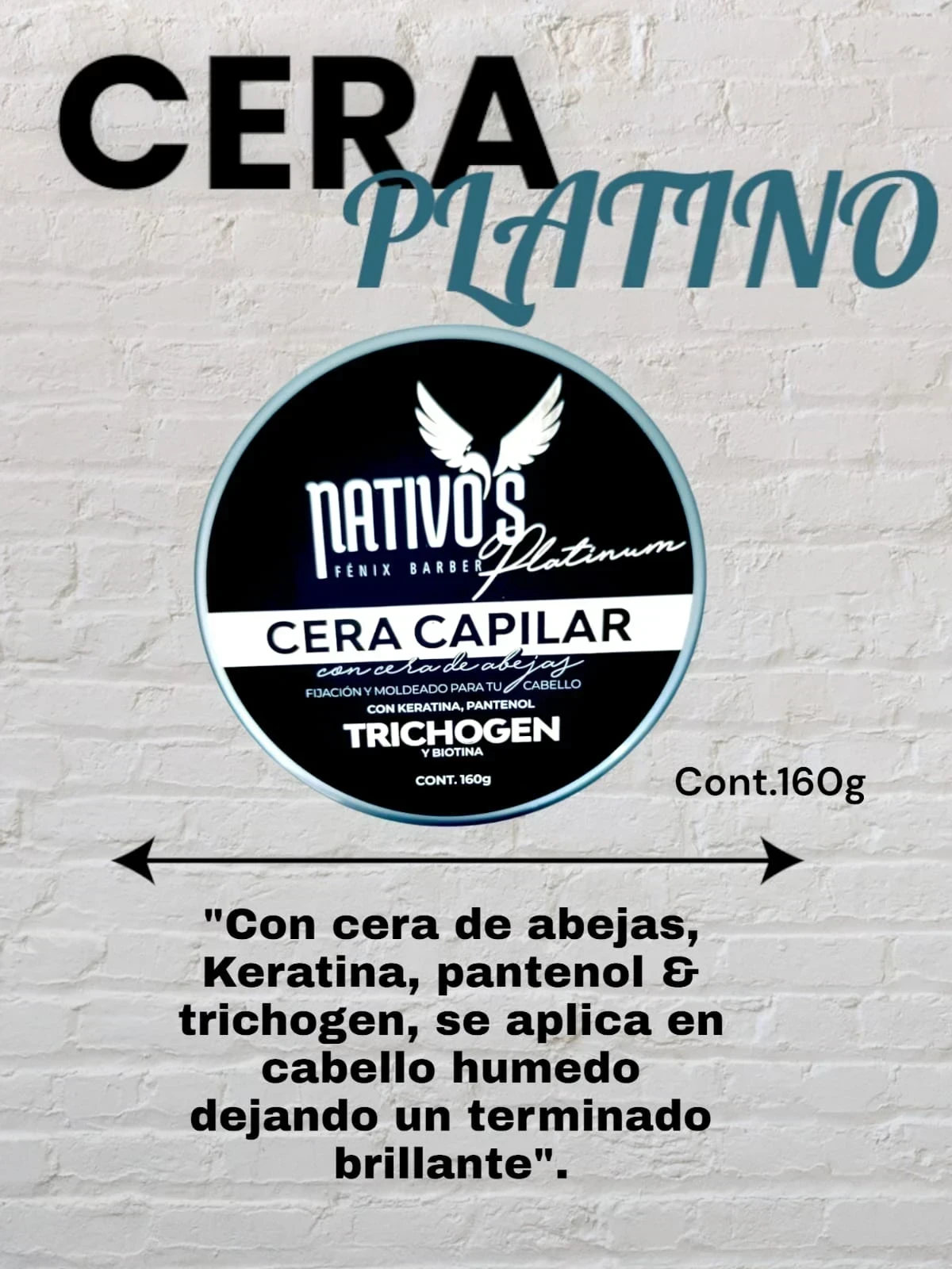 nativos cera cabello platino plateada