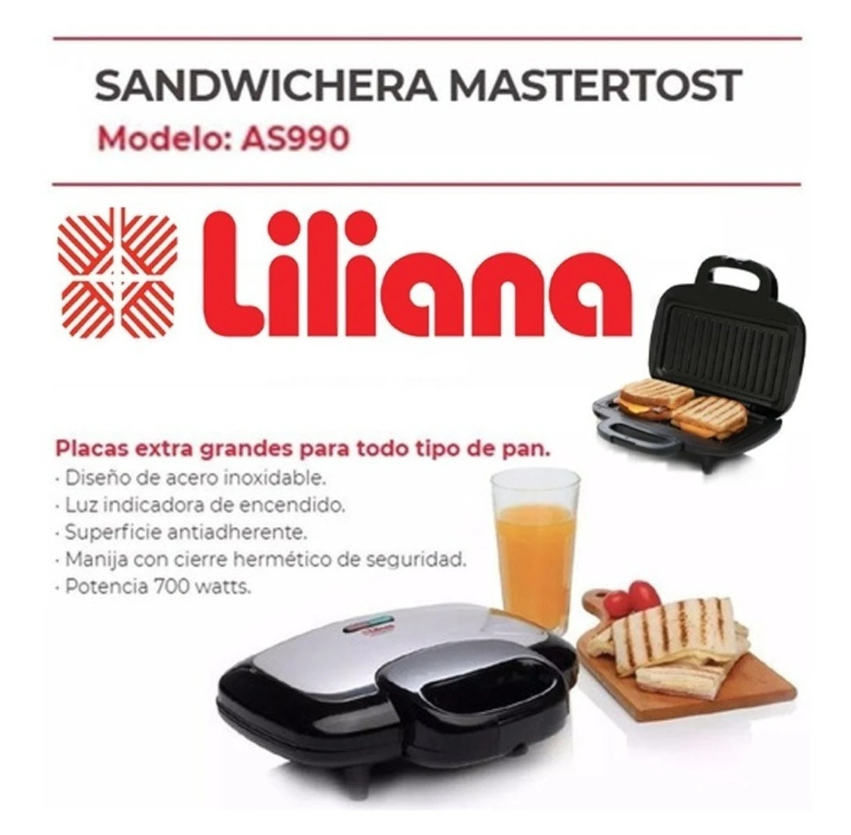 Sandwichera Liliana Mastertost