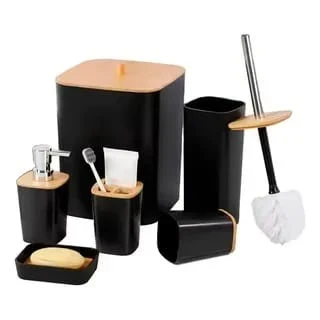 🧽 *SET BAÑO COMPLETO 6 PIEZAS 