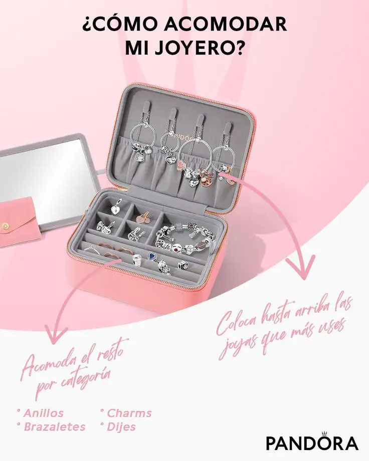 Joyero Pandora pink 3