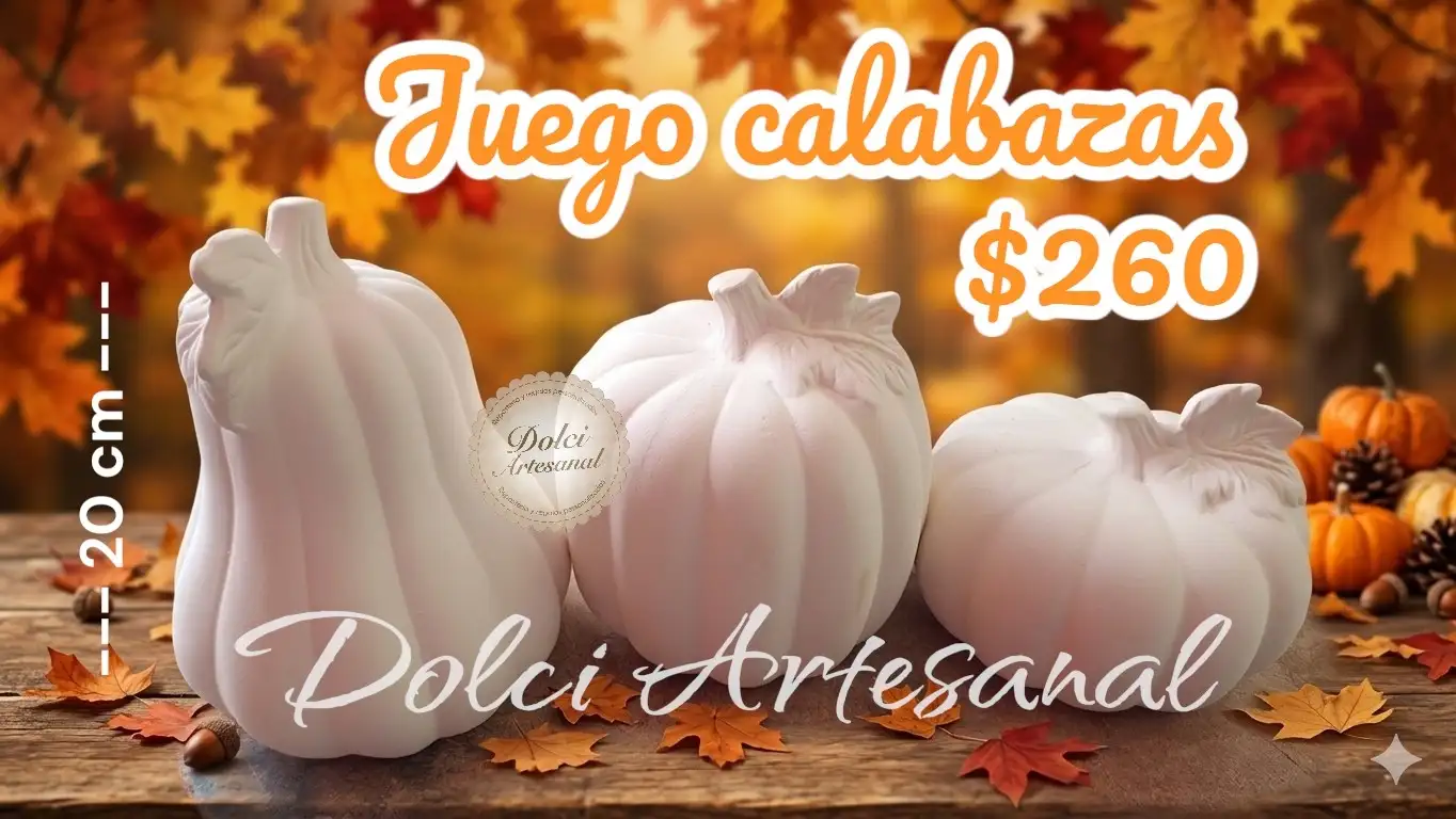 Juego de calabazas grandes 