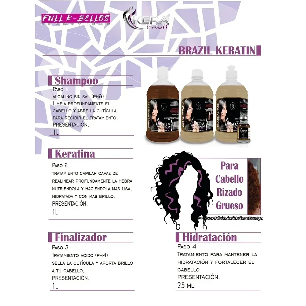 Kerafruit Brazil Keratin 500ml (pasos 1-2-4) 5