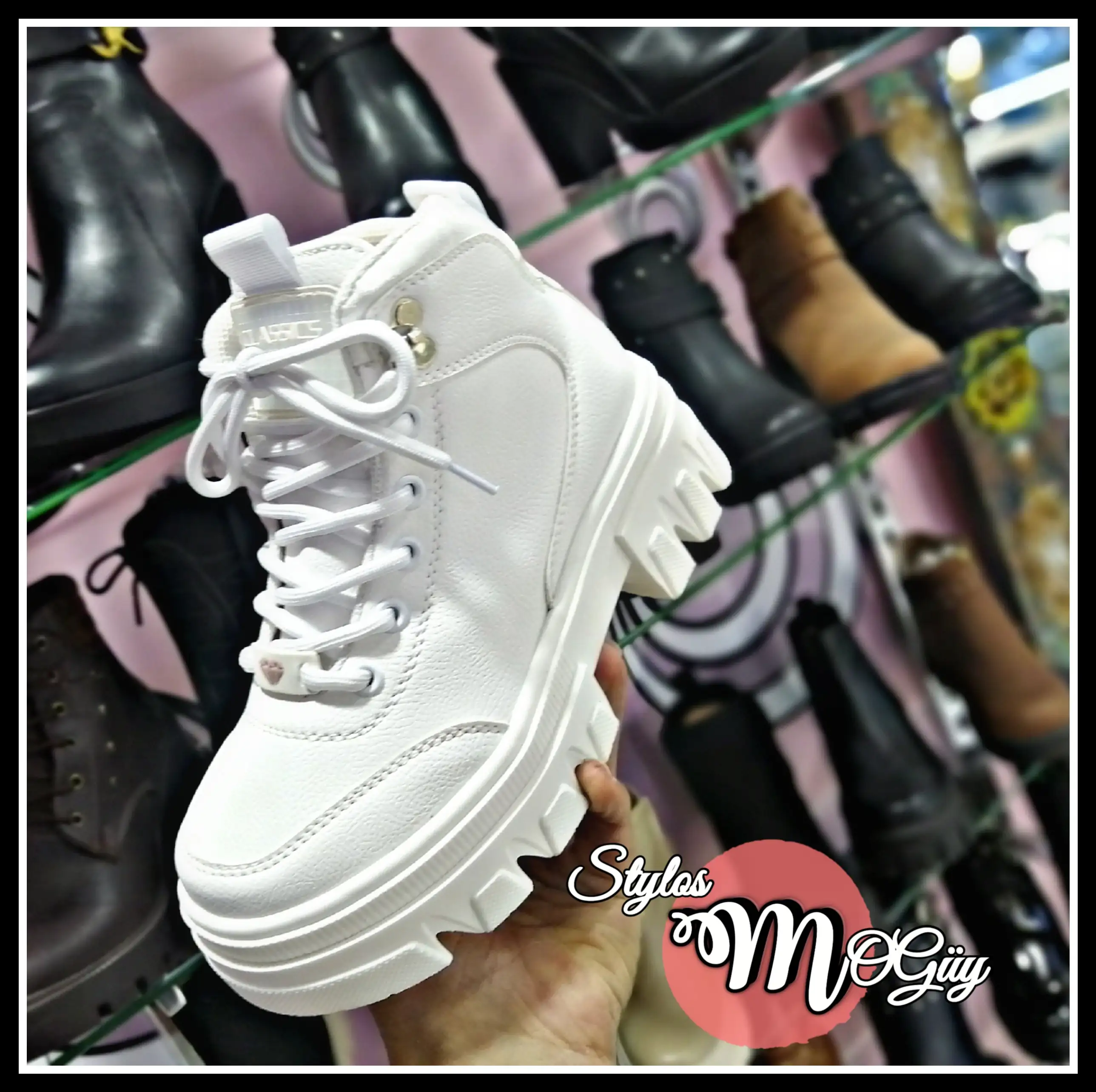 Bota Blanca tobillera