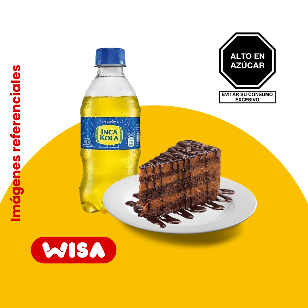 Torta de Chocolate + Inca Kola 300 ML