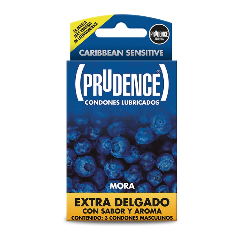 CONDONES CON SABOR Y AROMA MORA SENSITIVO C/3