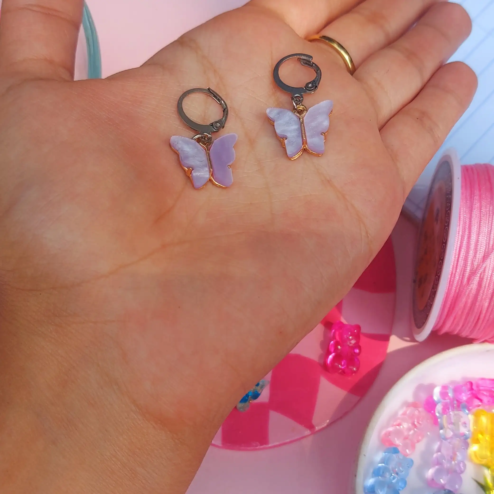 Aretes de mariposa  3