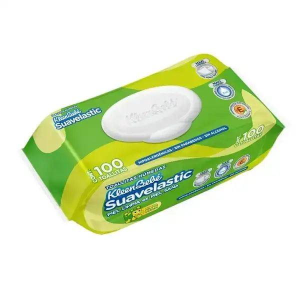 TOALLITAS HÚMEDAS 100 PZ KLEENBEBÉ SUAVELASTIC 