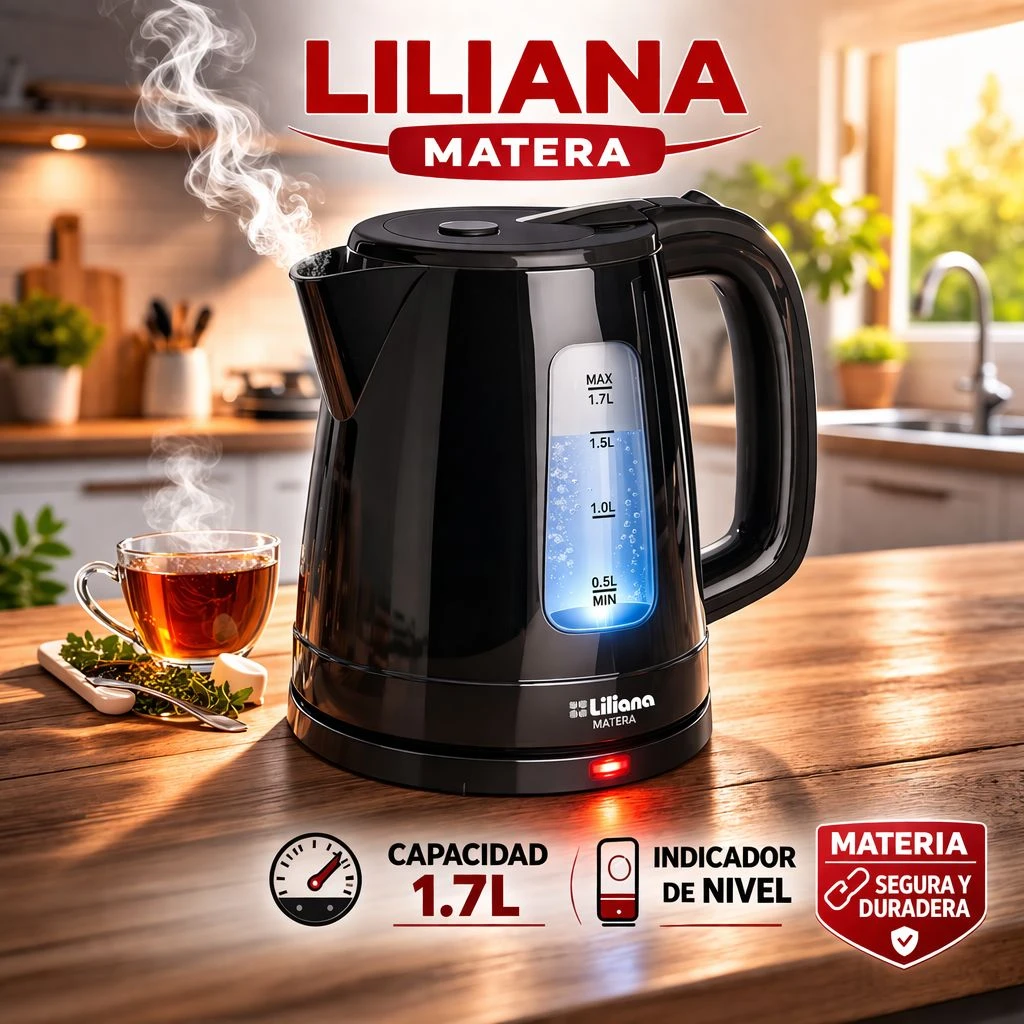 PAVA ELECTRICA LILIANA MATERA NEGRA 1.7LTS 2000W