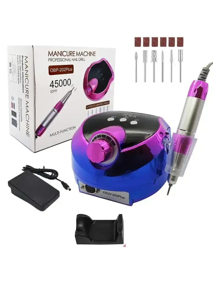 Drill para Uñas Eléctrico 45000 rpm. Modelo: XSUV-202PLUS