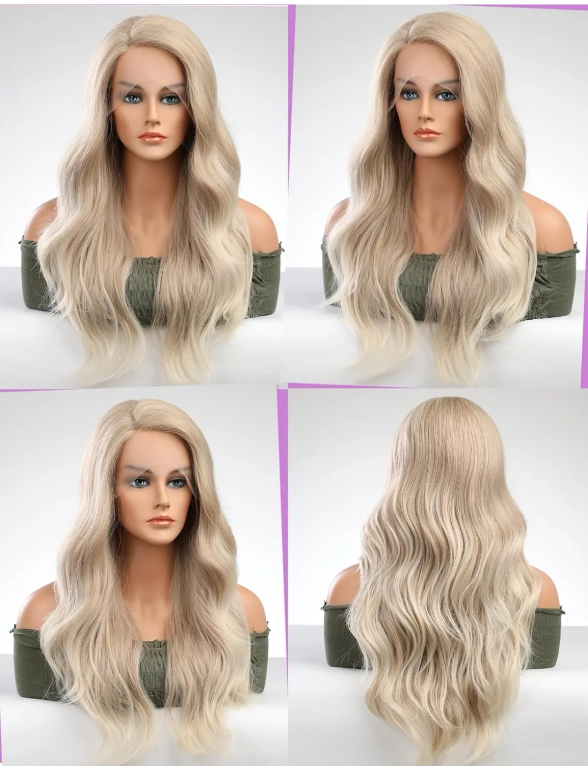 Peluca Rubia con fronta 26”  2