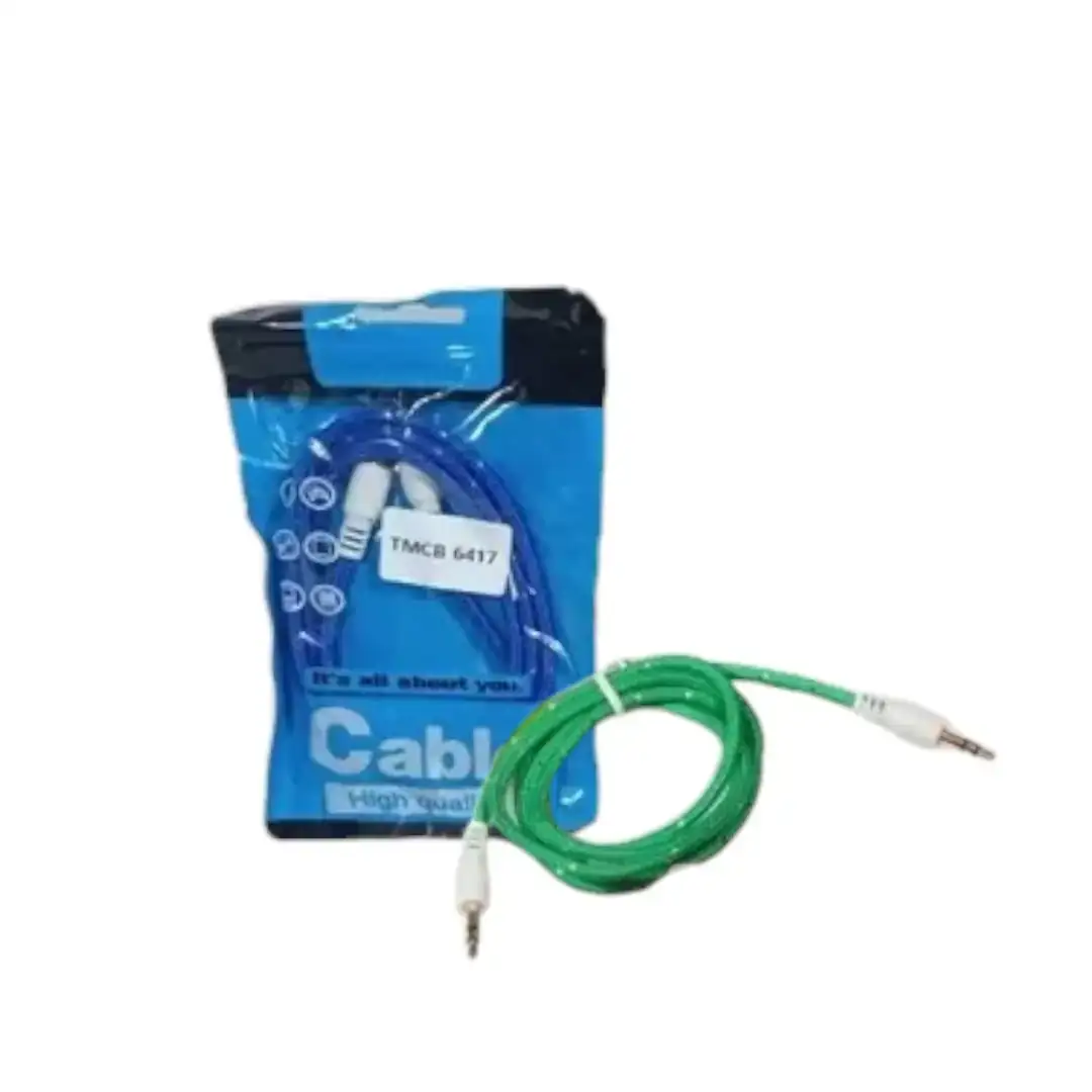 CABLE AUXILIAR ACORDONADO 3.5MM 1METRO