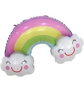 GLOBO ARCOIRIS NUBE PASTEL 