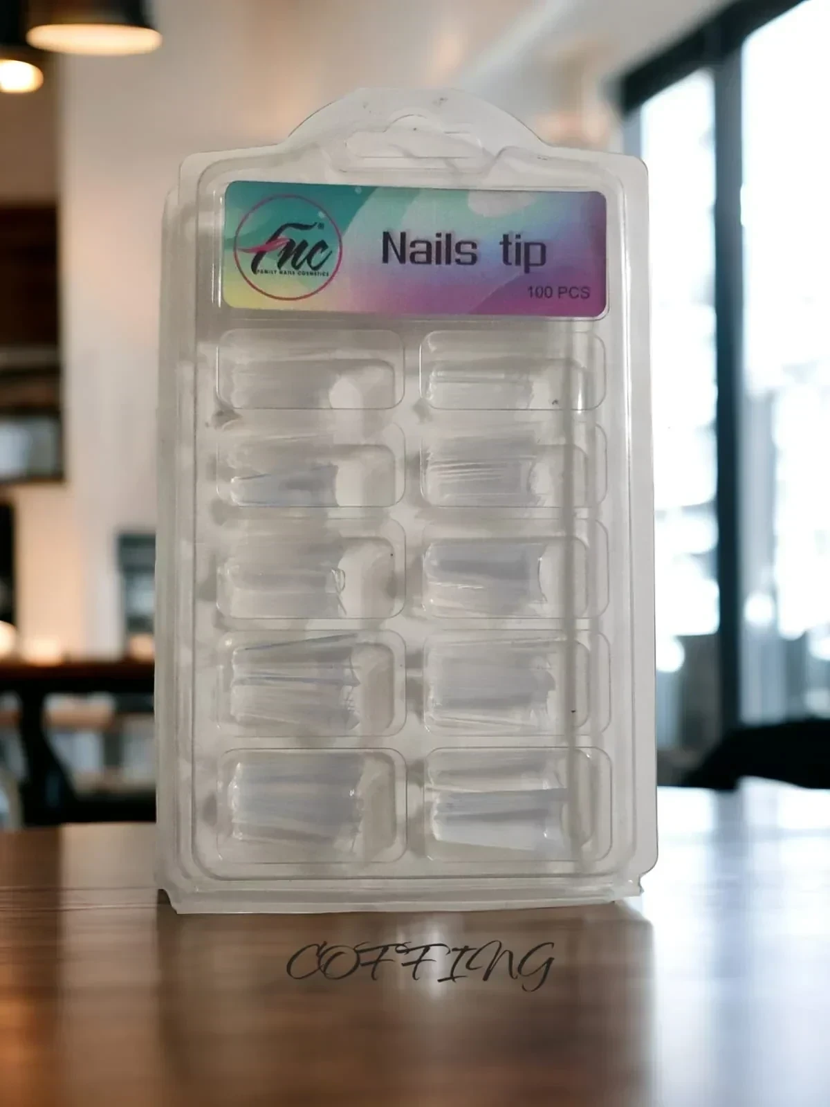 fnc caja uña nails tip coffing