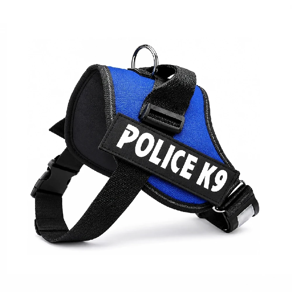 Pechera anti tirones Police K9 color azul