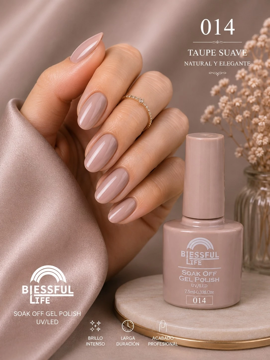 biessful life esmalte semi permanente tono 014