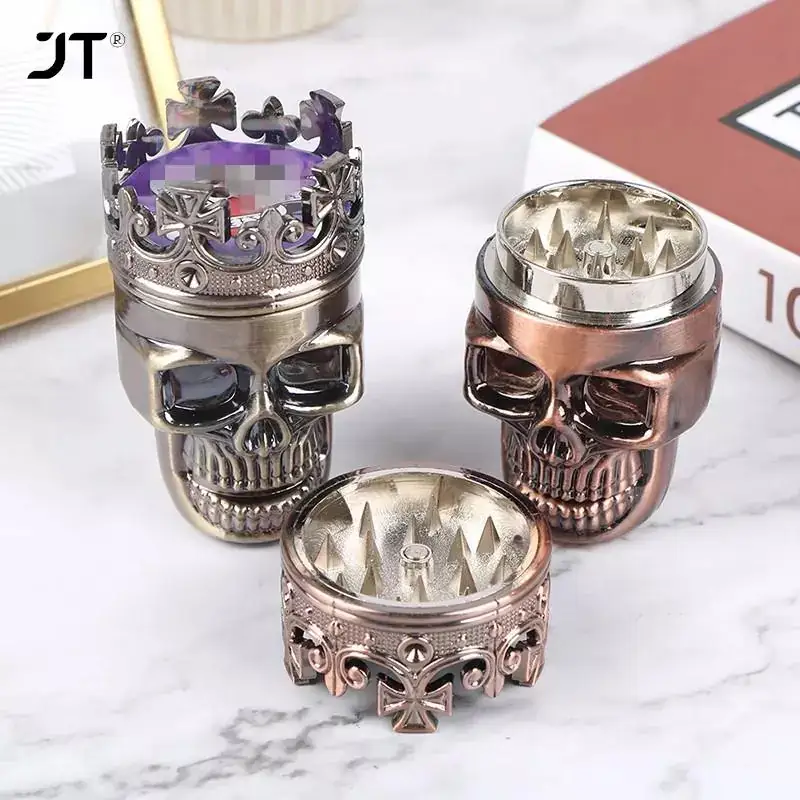 Molinillo de especias clásico King Skull de 3 capas. 2