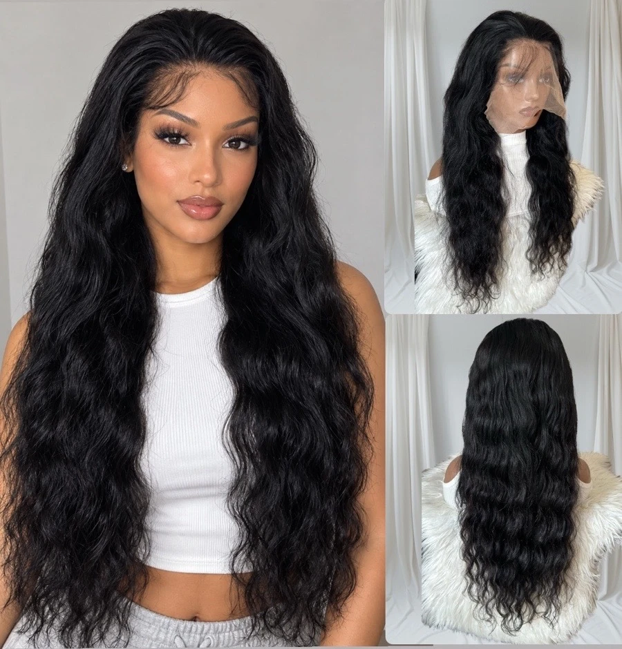 Peluca cabello humano 28 pulgadas, frontal lace 13x6 180% densidad