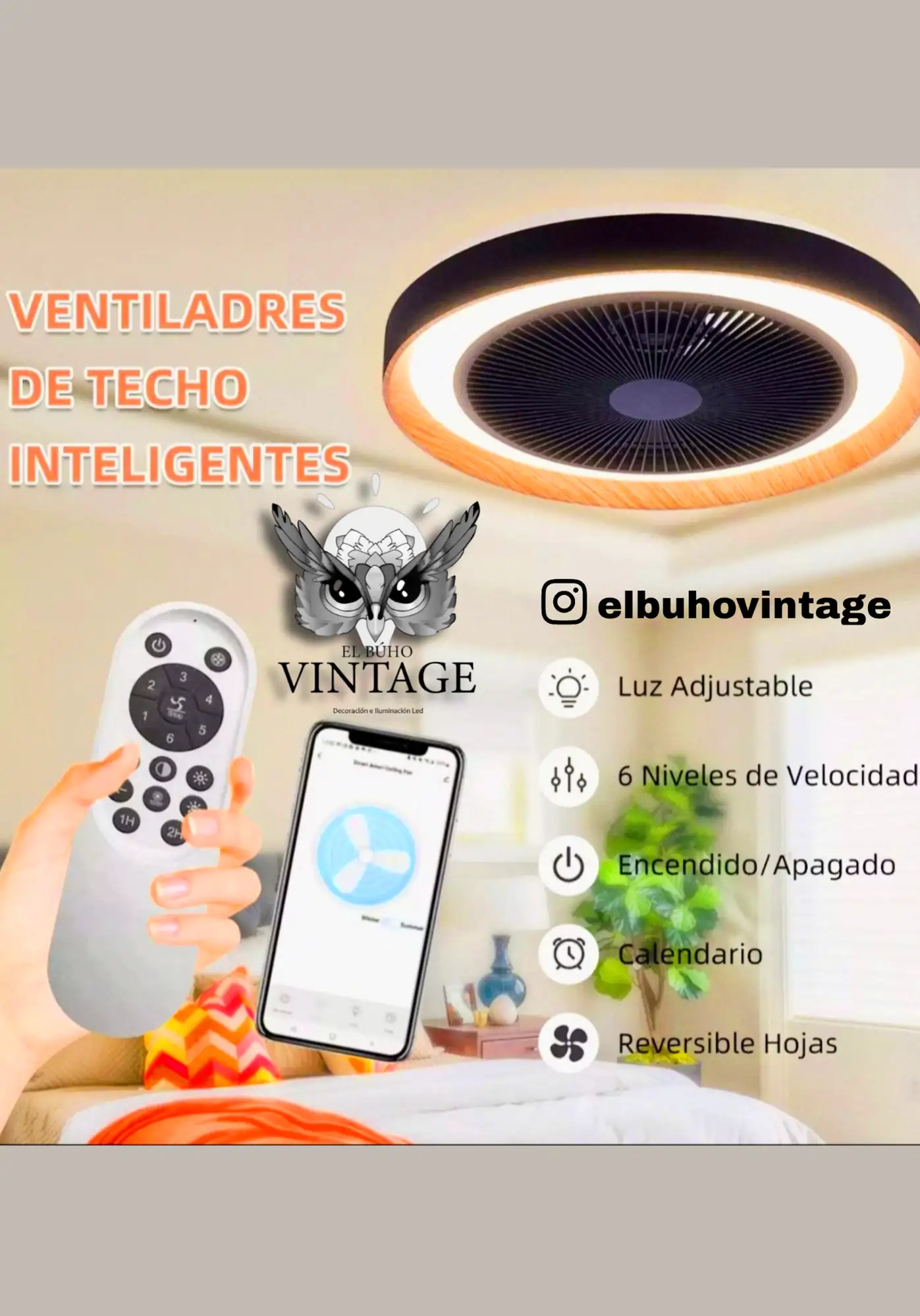 Lámpara Ventilador 36w  2