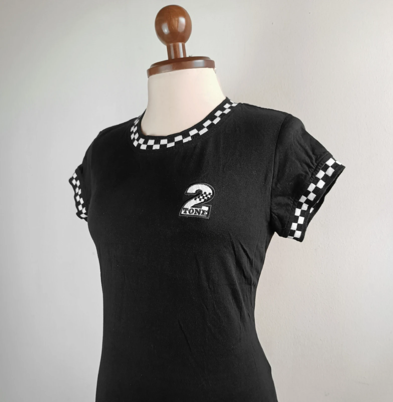 Camiseta negra ska  mujer XL