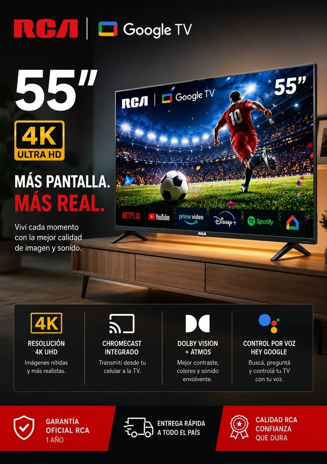RCA 55" Google TV