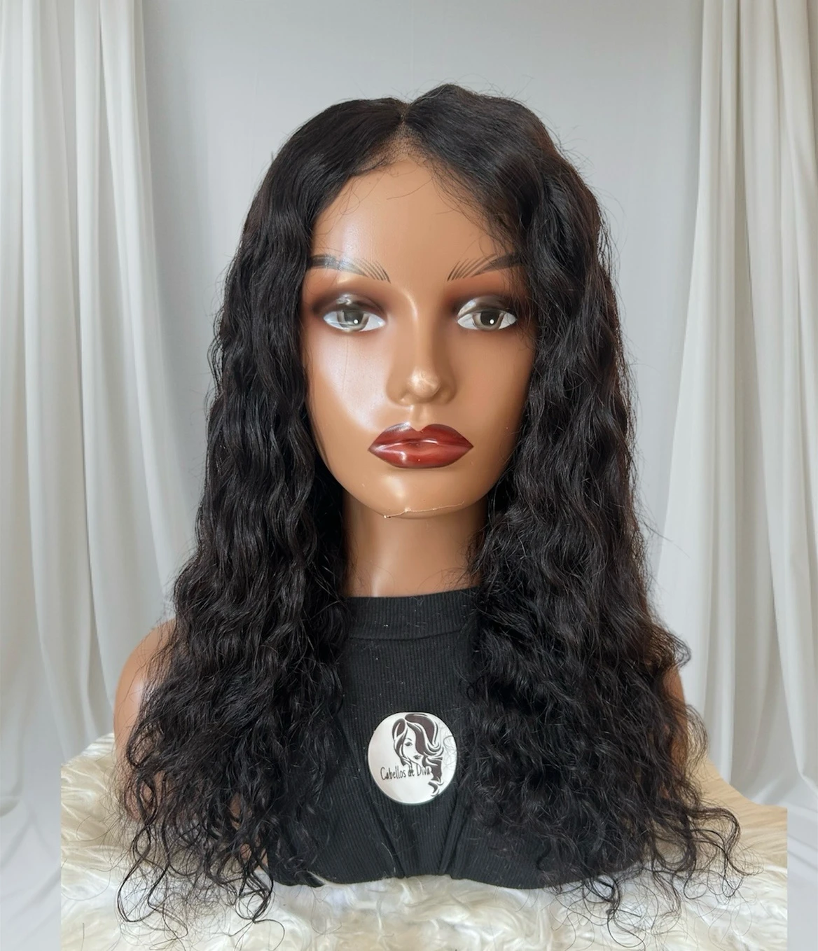 UNICE Pre Everyting - Peluca frontal sin pegamento 18” con ondas de agua de 13 x 4, precortadas, encaje frontal, pelucas de cabello humano preblanqueadas, nudos invisibles para poner y llevar 3